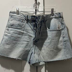 Pilcro Light Blue Button-Front Denim Shorts